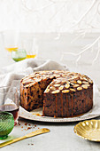 Brandy butter and maple syrup fruit cake
