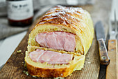 Gammon in puff pastry