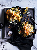 Fusilli with chard, fennel and feta