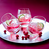 Alkoholfreier Zinfandel-Cranberry-Cocktail