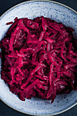 Cooked, grated beetroot