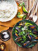 Thai Green curry with mussels
