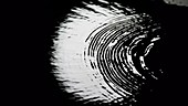 Water surface rippling, slow motion