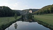 Danube river, Germany, drone footage