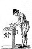 16th Century locksmith, illustration