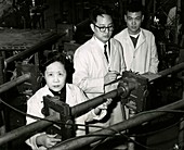 Chinese-US physicist Chien-Shiung Wu and colleagues, 1963
