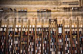 Shipping containers, aerial photograph