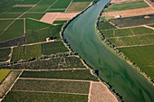 Guadalquivir river, Spain, aerial photograph