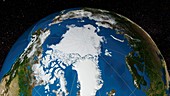Arctic ice minimum extent, 2017