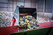 Recycling site for household waste