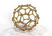 Buckyball nanoparticle, illustration