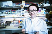 Female scientist in laboratory