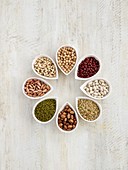 Pulses in tear shaped mini bowls