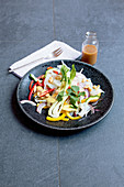 Asian noodle salad with peanuts (vegan)