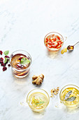 Alkali teas with cranberries, goji berries, orange blossom and gingers