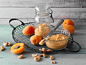 Vegan apricot and cashew nut mousse