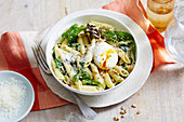 Creamy Cheese Ends and Wilted Salad Pasta