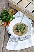 Spelt porridge with carrots and powder (five-element-cooking)