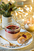 Duck Parfait with cherry and Kirsch