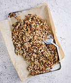 Nut granola with chia seeds