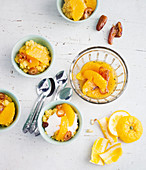 Millet porridge with an orange and date compote