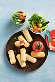 Curried beef and vegetable sausage rolls