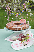 Decorated carrot cake