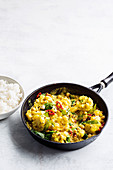 Cauliflower, chickpea and coconut curry
