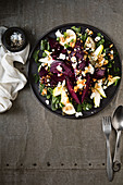 Beetroot and Pear Salad with Honey Walnut Dressing