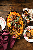Sweet potato and maple pecan spiced cottage pie
