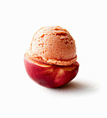 Nectarine and vanilla sorbet