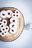 Linzer Cookies filled with Red Currant Jelly