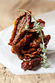 Dried tomatoes with lemon thyme