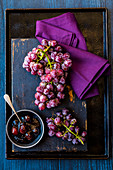 Red Grapes with Grape Jam