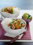 Red Thai-Curry with vegetables