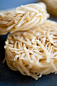 Tagliatelle nests (close up)