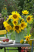 Yellow Bouquet From Helianthus Annuus (Sunflowers)