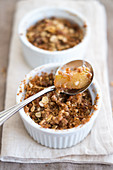 Apple and pear crumble