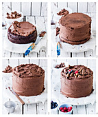 Preparing basic death by chocolate cake