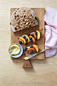 Overnight Fruit Bread with Maple Butter