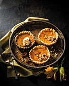 Maple-cinnamon butternut tartlets