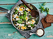 Shakshuka with basil