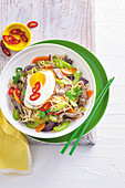 Celery and beef noodle stir-fry