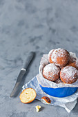 Mini doughnuts with icing sugar