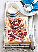 Strawberry and Toasted Almond tart