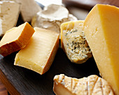 Various cheeses (close up)