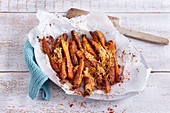 Sweet potato and Parmesan wedges