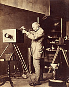 British photographer Horatio Ross with camera