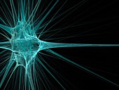 Nerve cell, abstract illustration