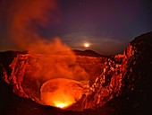 Santiago crater lava lake, Masaya caldera, Nicaragua